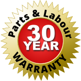 Parts & Labour Warranty 30 YEAR